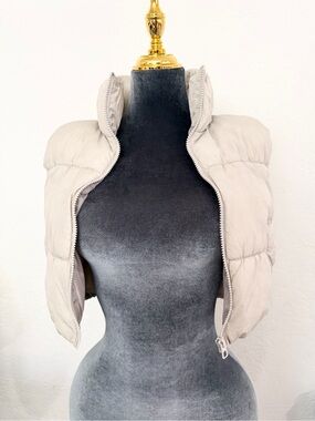 H&M Light Cream Puffer Vest